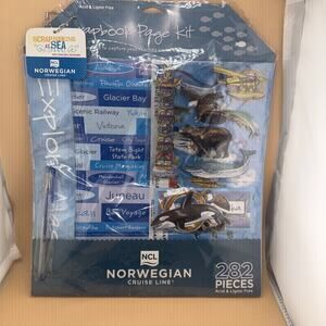 12 x 12 Alaska Sea Cruise Scrapbook Kit 282 Pieces Scrapbooking at Sea Acid Free